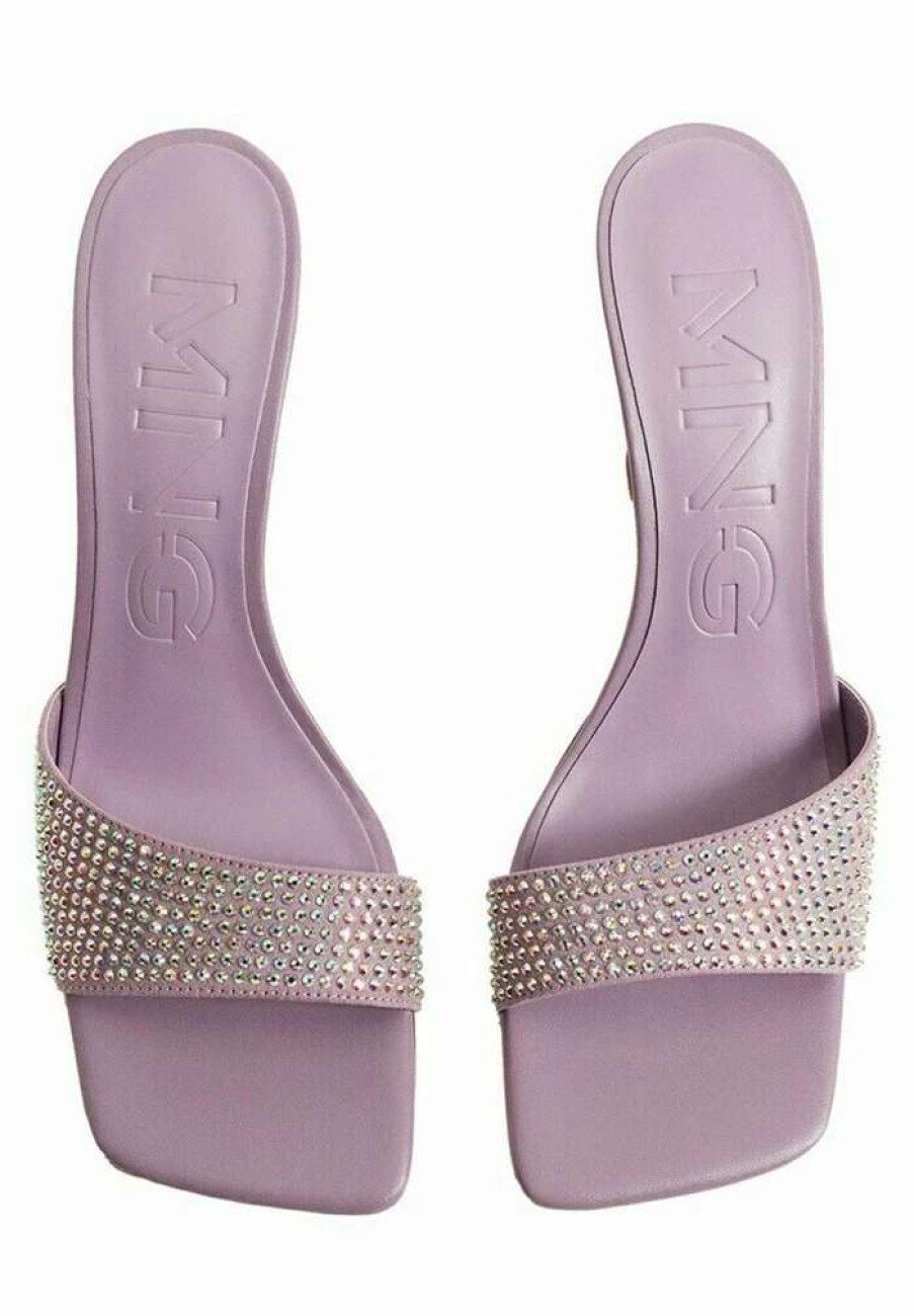 Shoe * | Mango Brilly Heeled Mules Pink