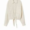 Clothing * | Mango Button-Down Blouse Grezzo