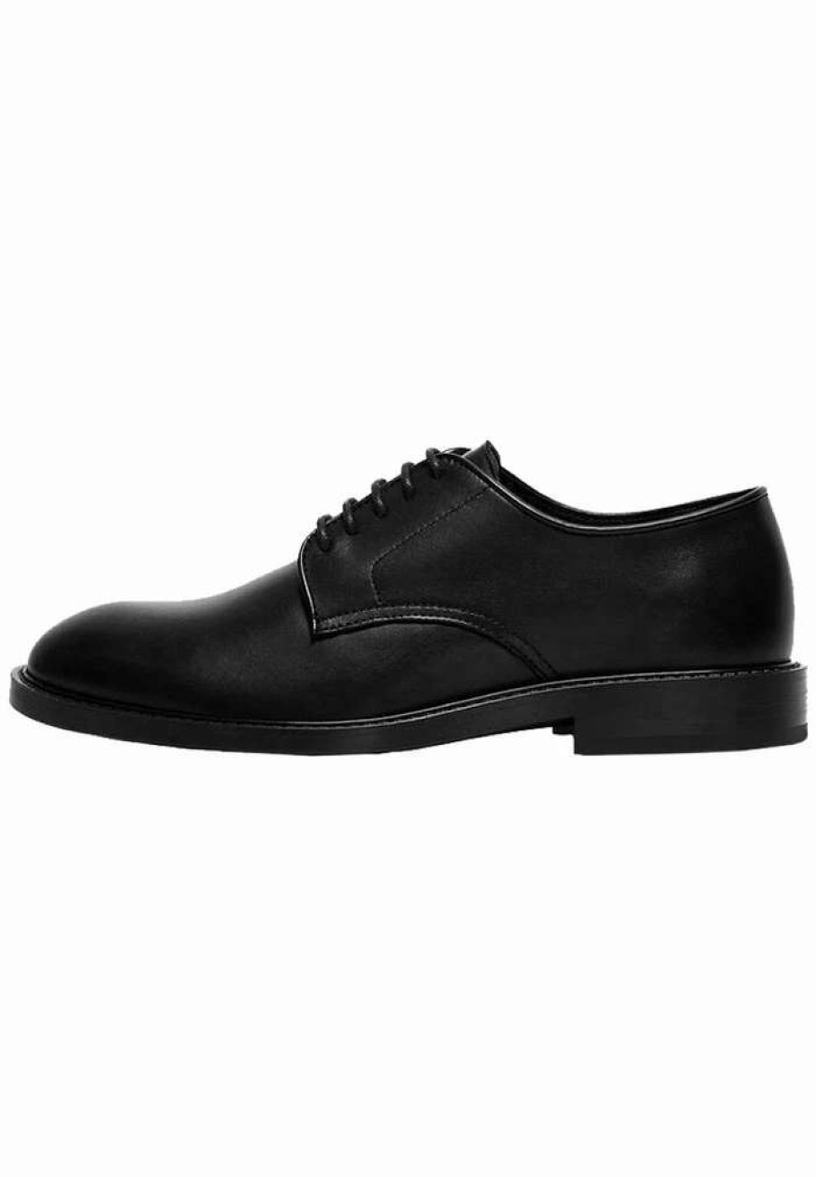 Shoe * | Mango Brasilia Smart Lace-Ups Schwarz