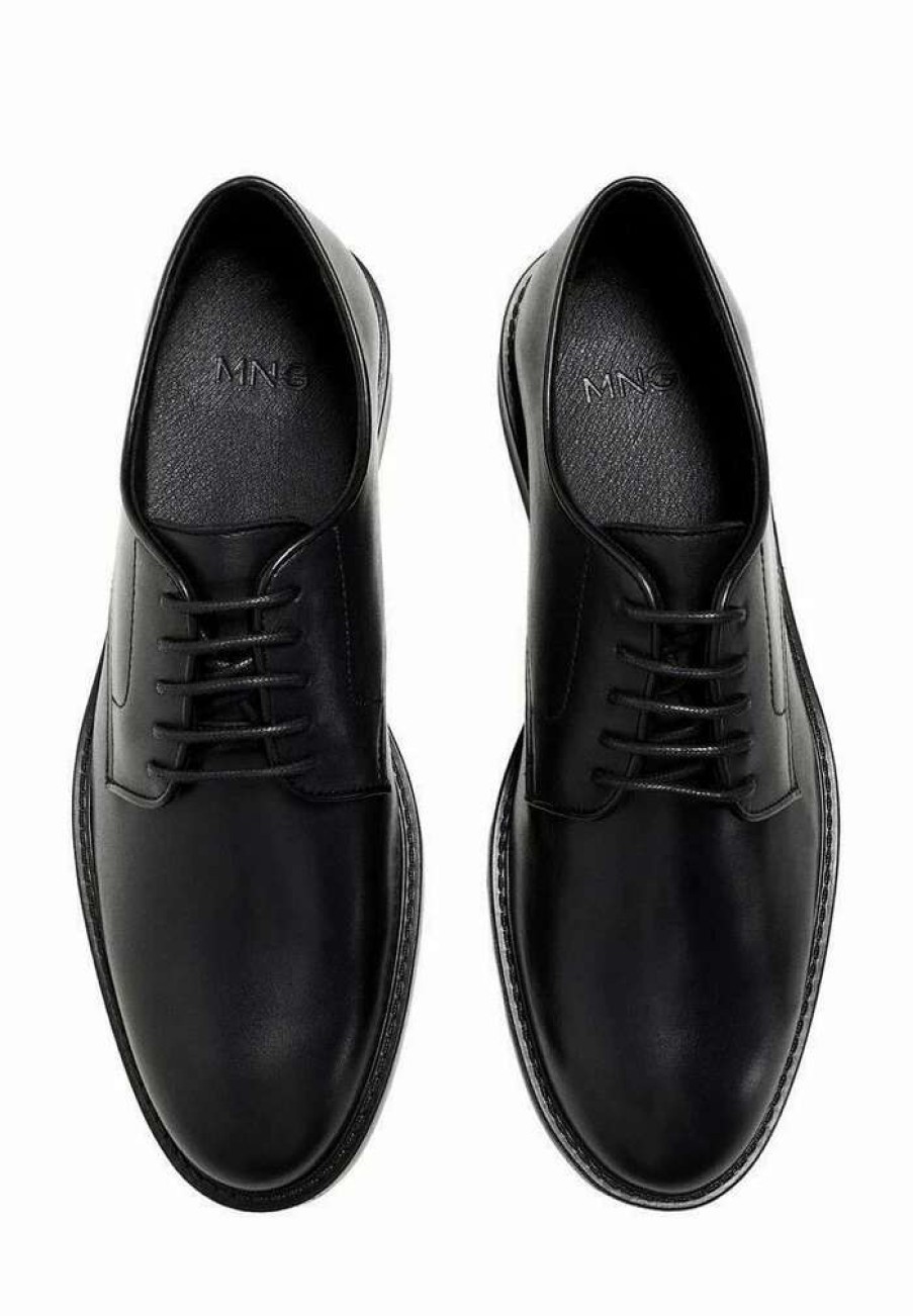 Shoe * | Mango Brasilia Smart Lace-Ups Schwarz