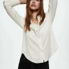 Clothing * | Mango Galita Button-Down Blouse Rahvid