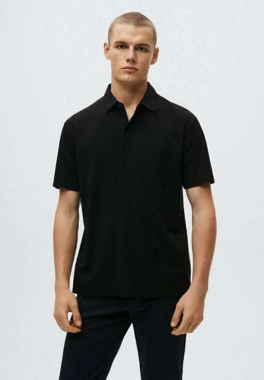 Clothing * | Mango Ezequi Polo Shirt Black