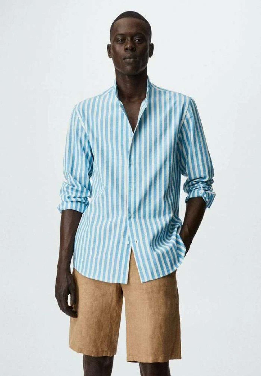 Clothing * | Mango Bota Shirt Blau