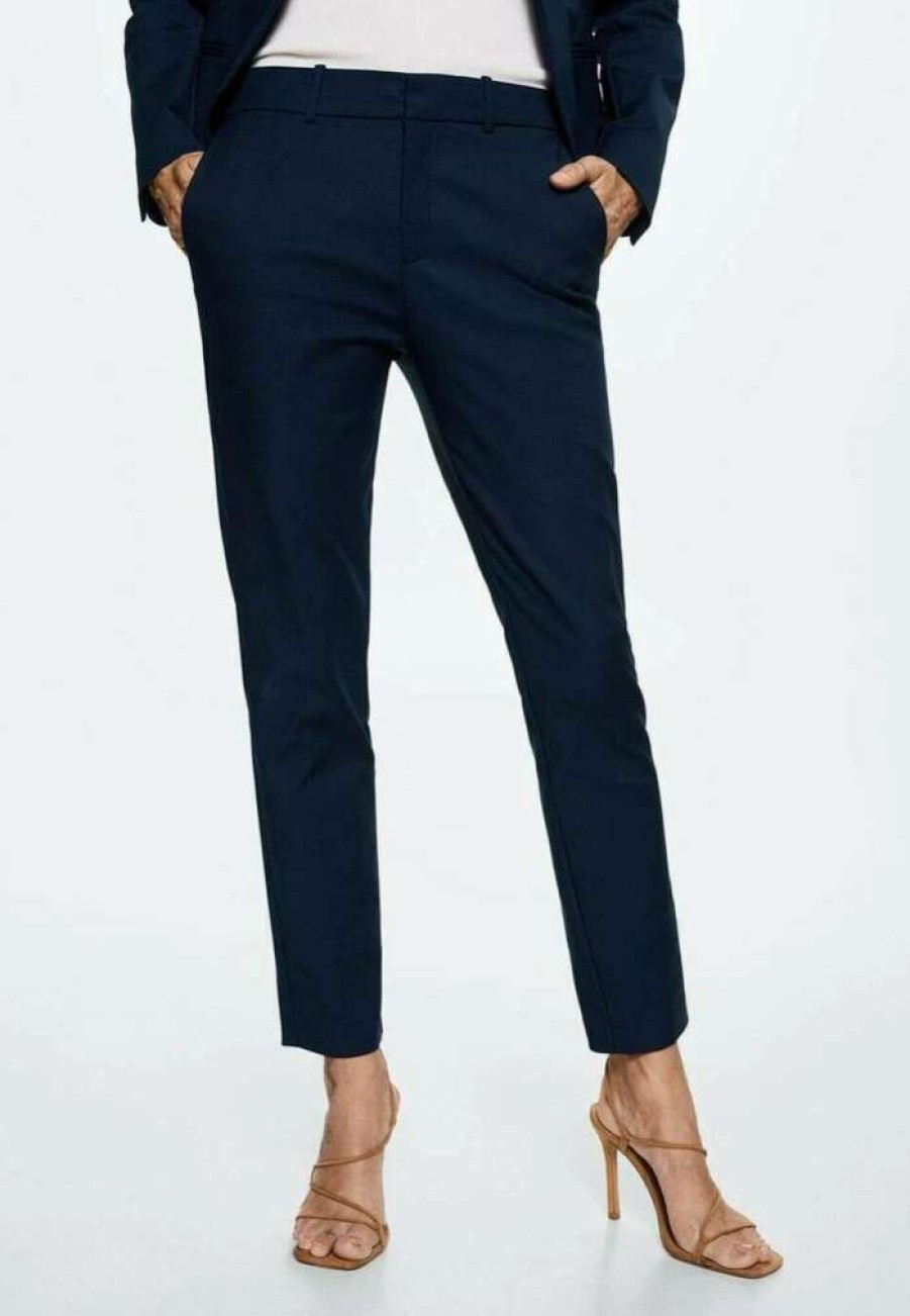 Clothing * | Mango Cofi Chinos Bleu Marine Fonce