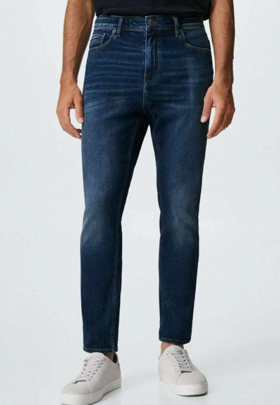 Clothing * | Mango Tom Slim Fit Jeans Dark Blue