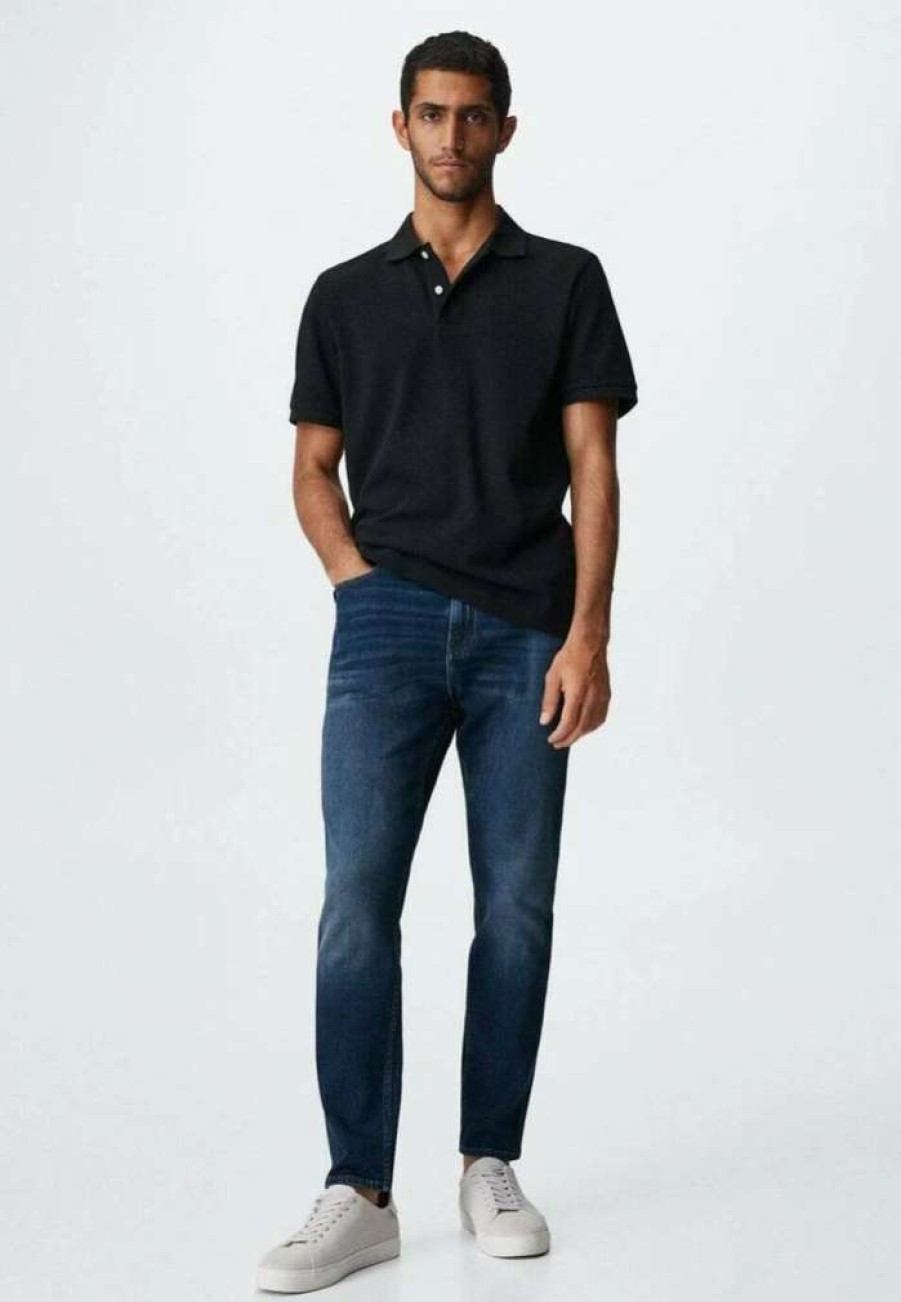 Clothing * | Mango Tom Slim Fit Jeans Dark Blue