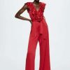 Clothing * | Mango Jumpsuit Rot