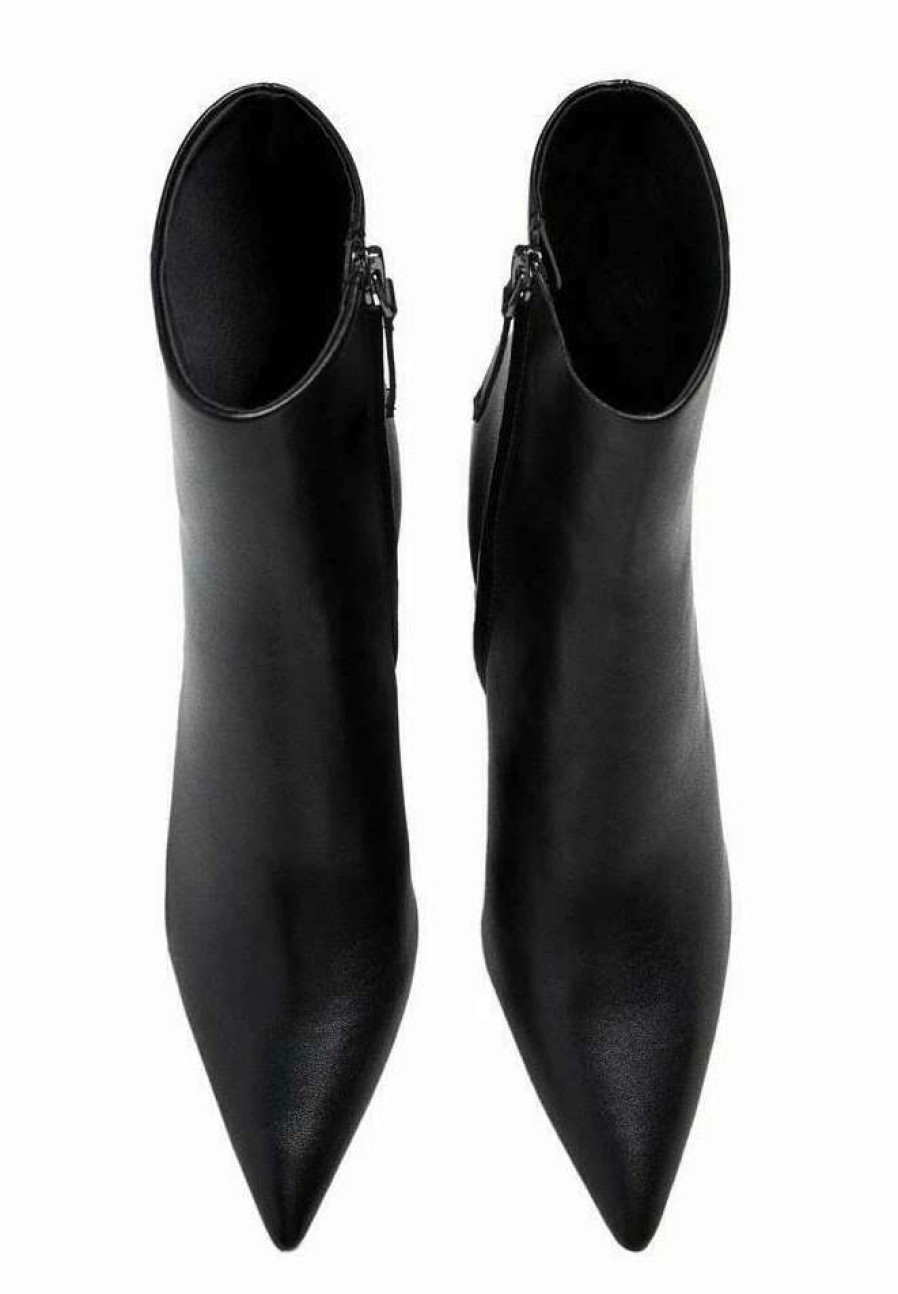 Shoe * | Mango Giro Classic Ankle Boots Zwart