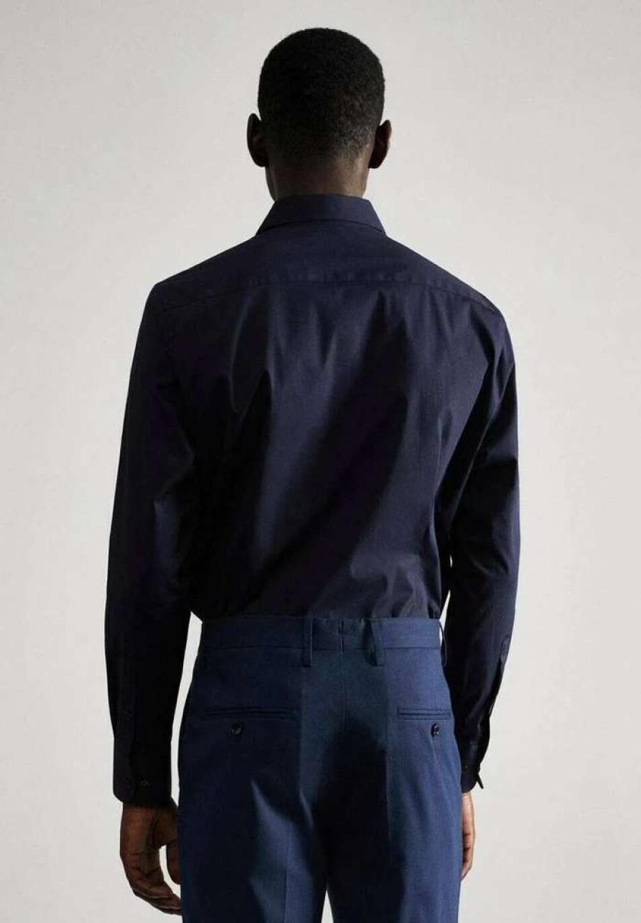 Clothing * | Mango Emeritol Formal Shirt Azul Marino