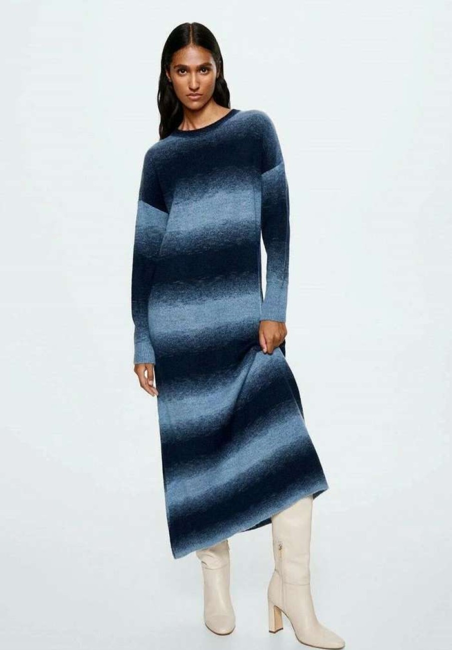 Clothing * | Mango Miro Maxi Dress Blau