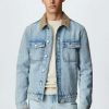 Clothing * | Mango Henri Denim Jacket Hellblau