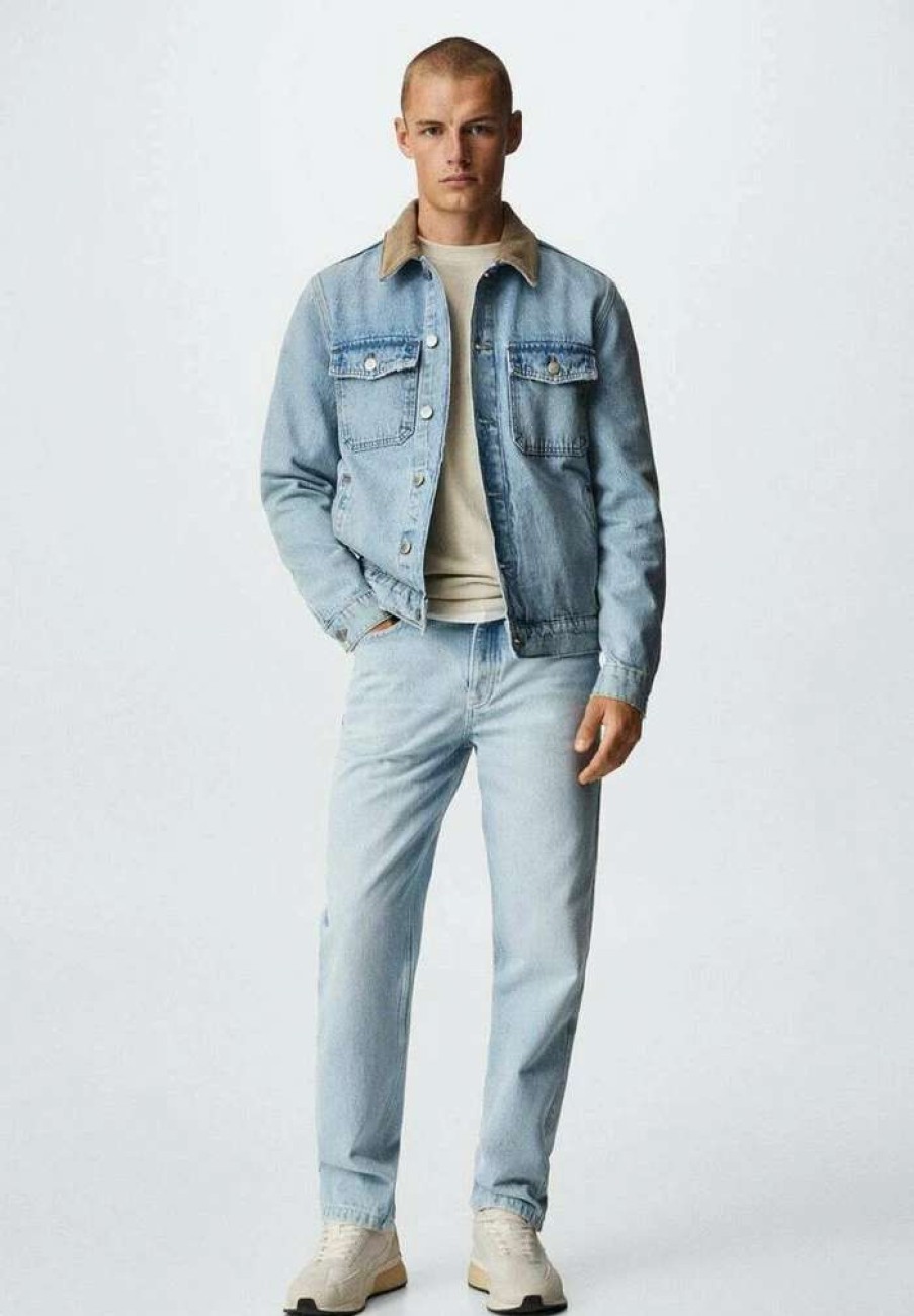 Clothing * | Mango Henri Denim Jacket Hellblau