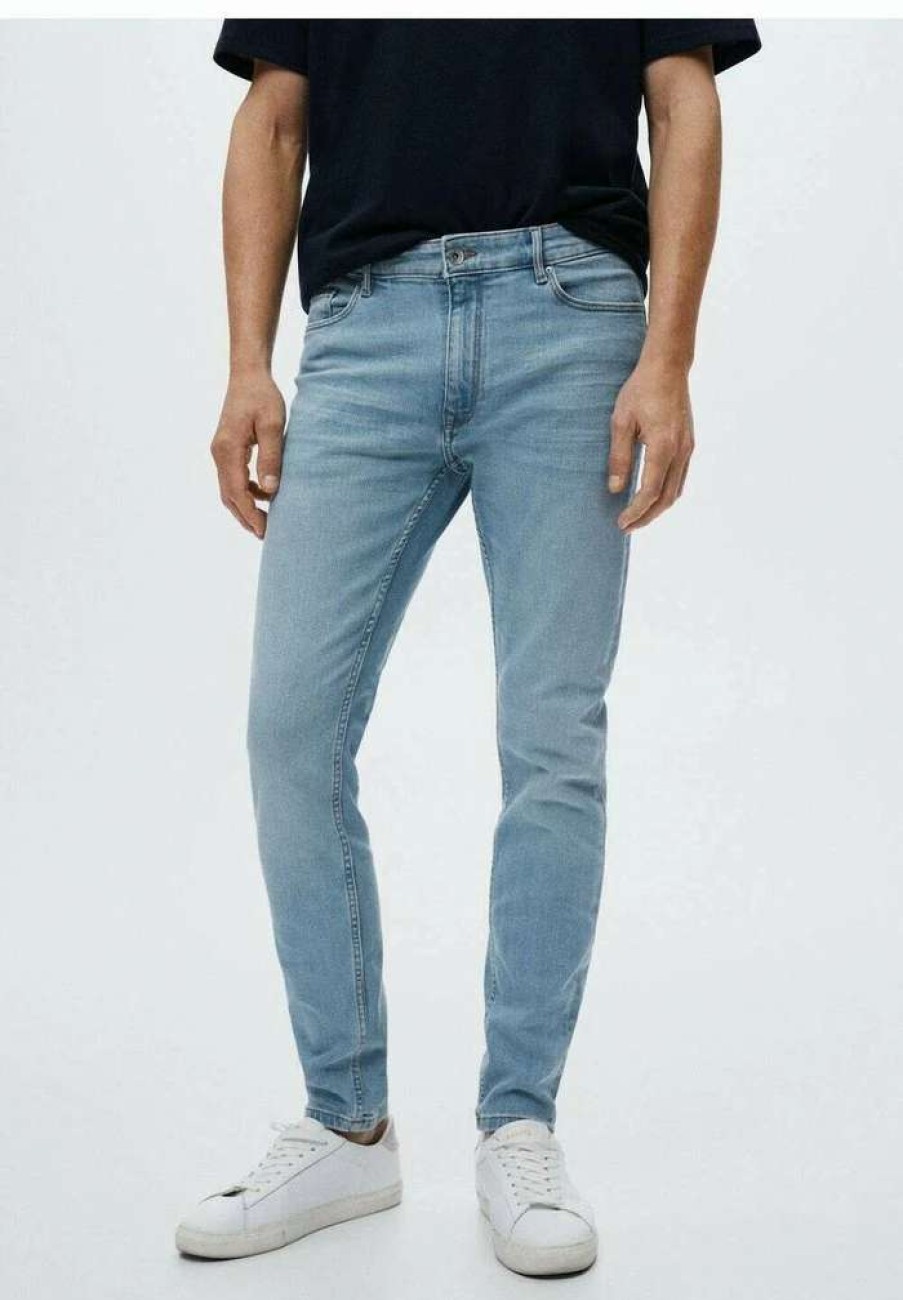 Clothing * | Mango Jude Slim Fit Jeans Ljusbla