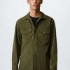 Clothing * | Mango Magaluf Shirt Khaki