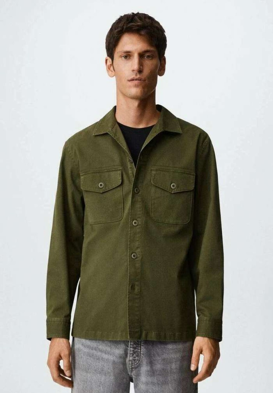 Clothing * | Mango Magaluf Shirt Khaki