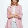 Clothing * | Mango Carlota Blazer Rose Pastel