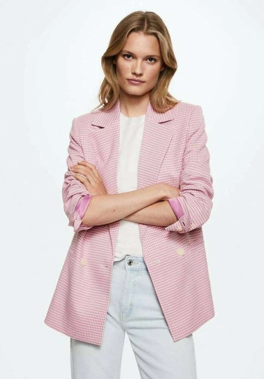 Clothing * | Mango Carlota Blazer Rose Pastel