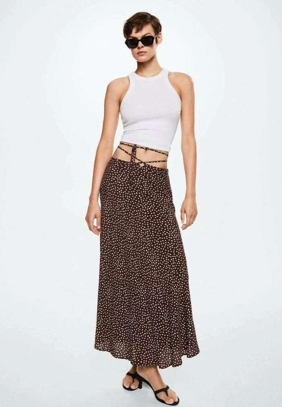 Clothing * | Mango Davinia Maxi Skirt Brown