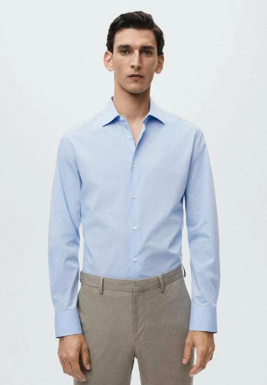 Clothing * | Mango Emeritol Formal Shirt Bleu Ciel