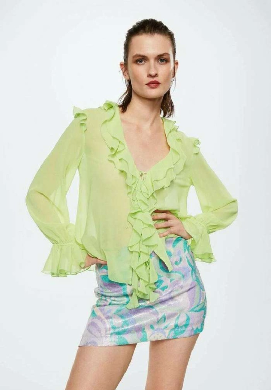 Clothing * | Mango Nany Blouse Citron Vert