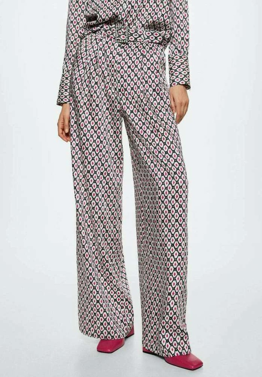 Clothing * | Mango Chun Trousers Bialy