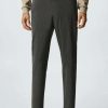 Clothing * | Mango Bologna Trousers Lichtgrijs