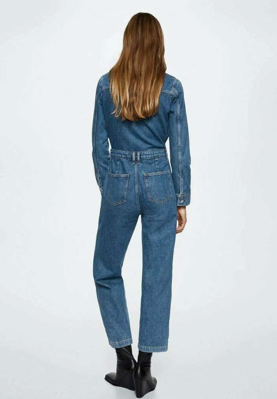 Clothing * | Mango Olivia Jumpsuit Middenblauw