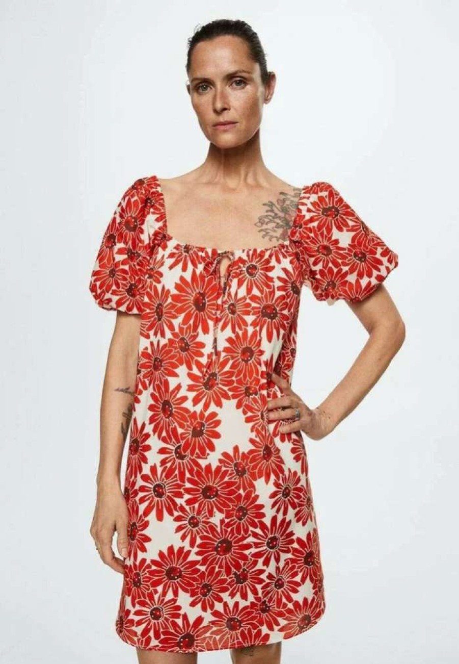 Clothing * | Mango Valeria Day Dress Rouge