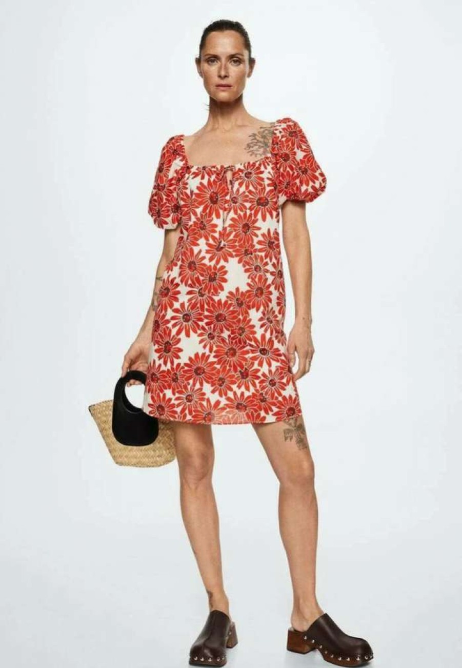 Clothing * | Mango Valeria Day Dress Rouge