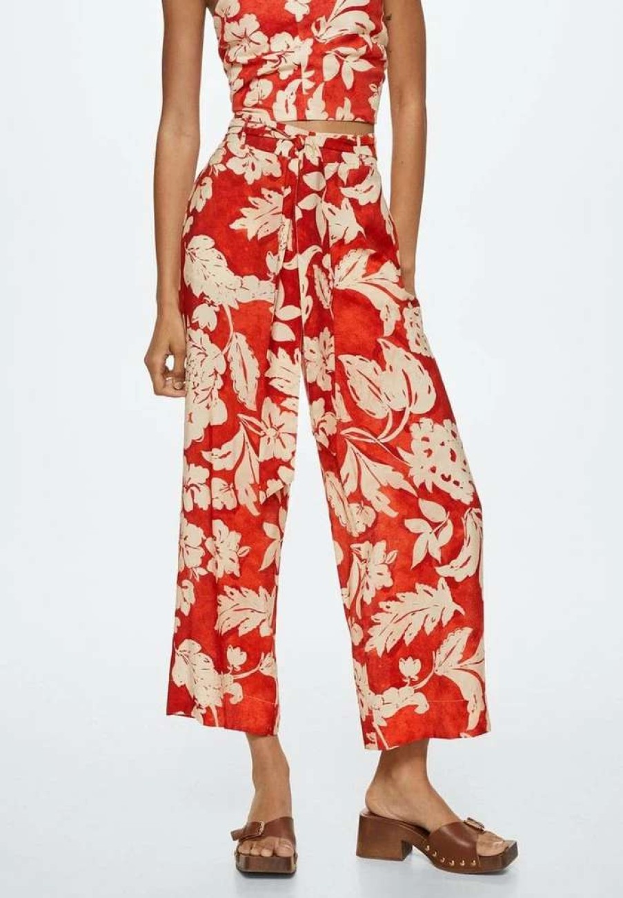 Clothing * | Mango Plumas Trousers Orange