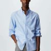 Clothing * | Mango Oxford Shirt Himmelbla