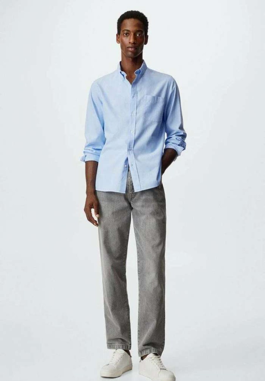 Clothing * | Mango Oxford Shirt Himmelbla