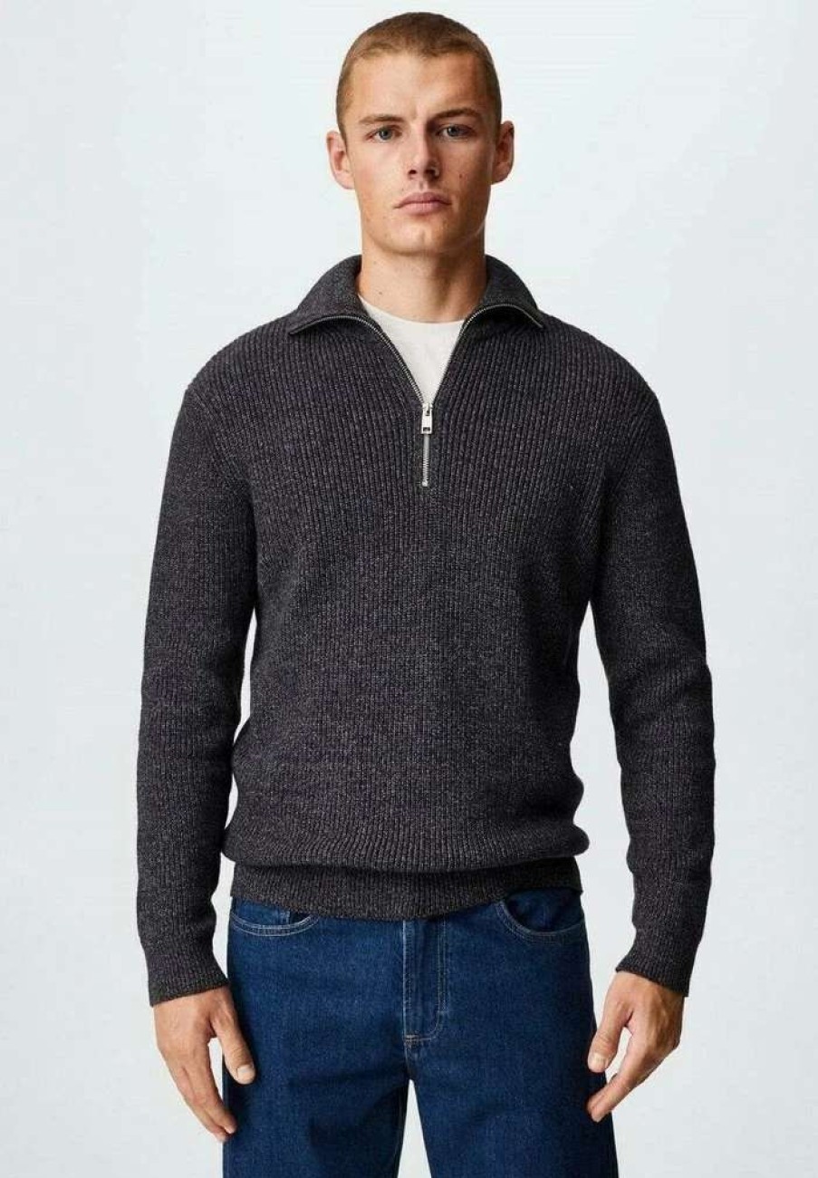 Clothing * | Mango Texasp Jumper Anthrazit