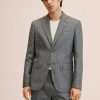 Clothing * | Mango Miami Blazer Jacket Dark Heather Grey