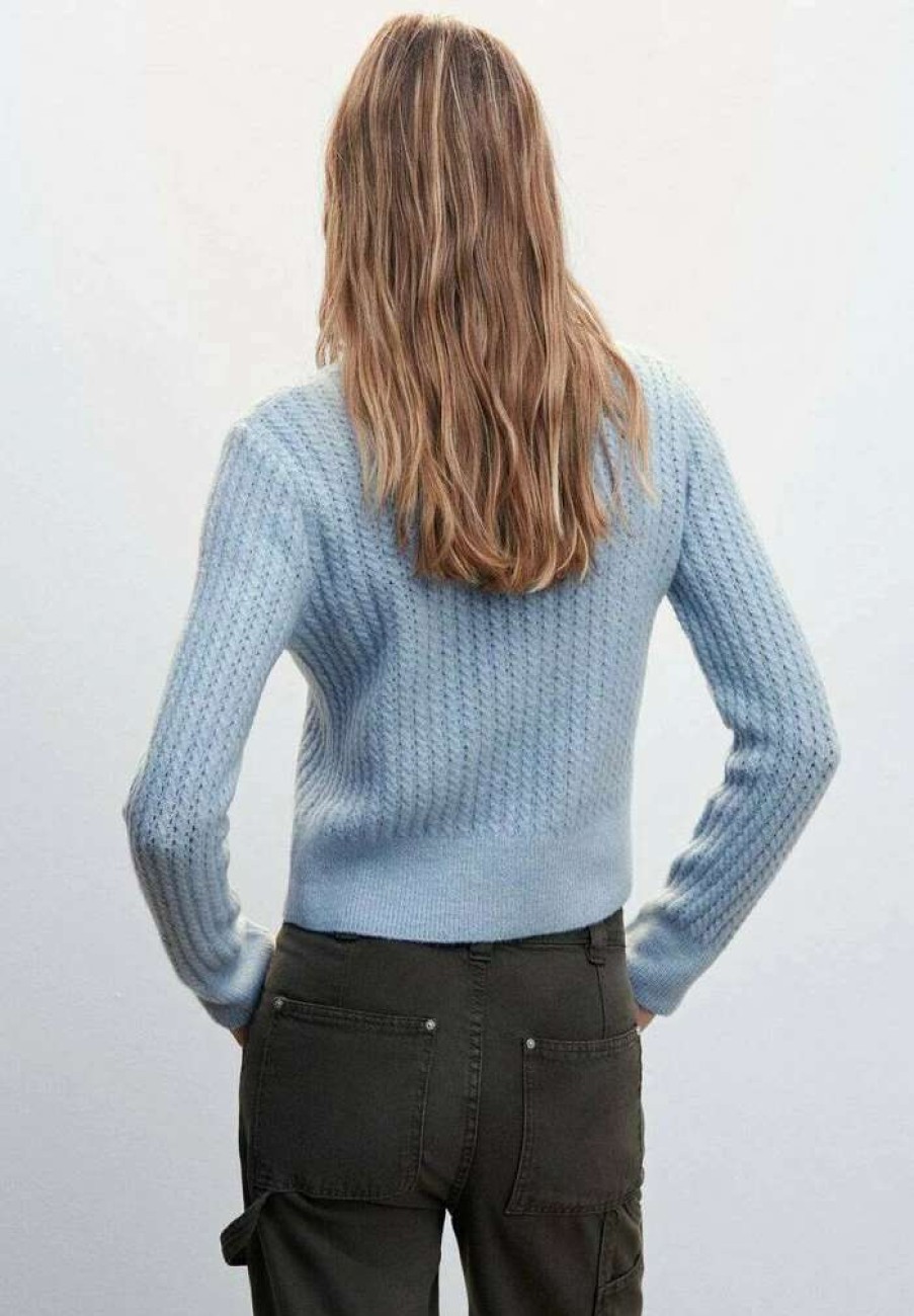 Clothing * | Mango Calady Jumper Himmelblau