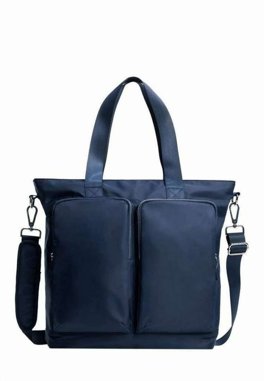 Accessoires * | Mango Cassia Tote Bag Blau