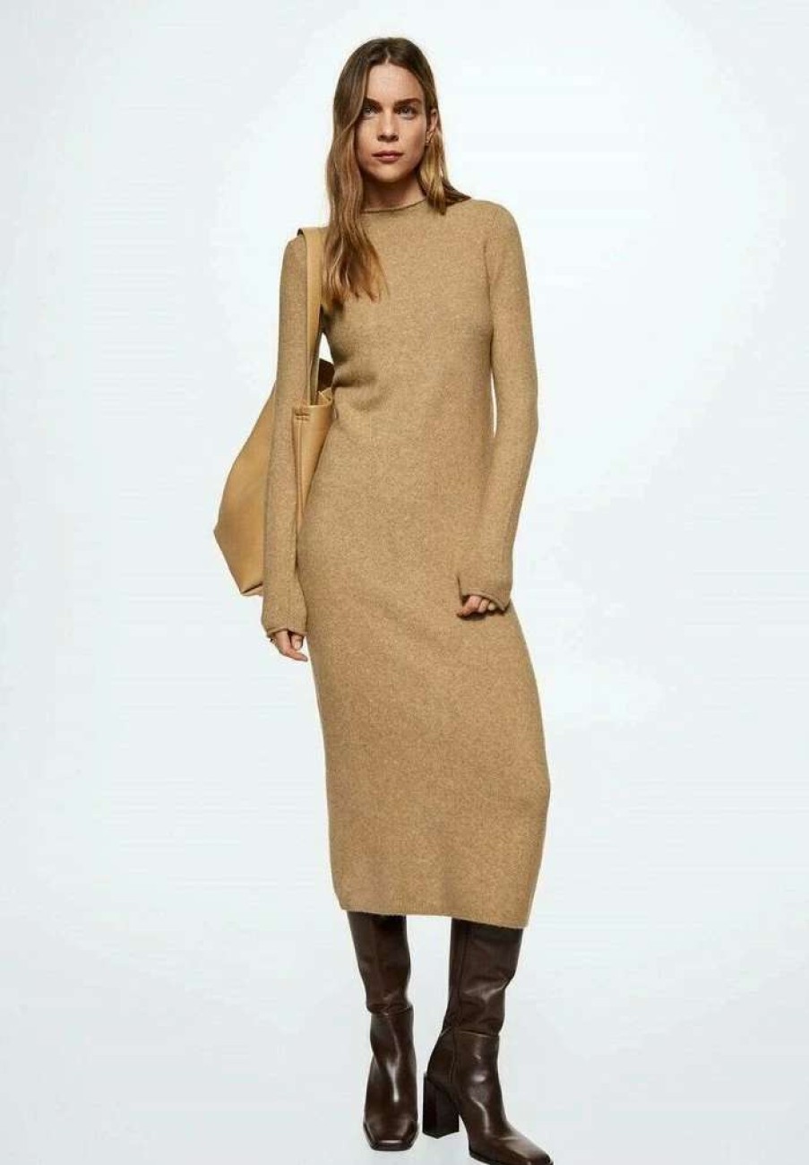 Clothing * | Mango Seeds Jumper Dress Marron Moyen