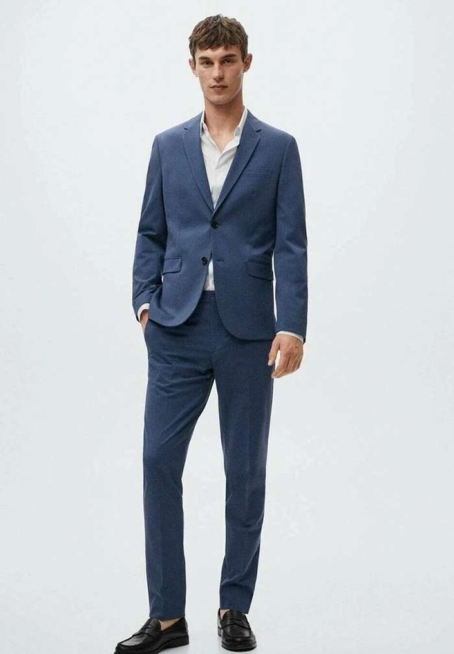 Clothing * | Mango Paulo Suit Trousers Inktblauw