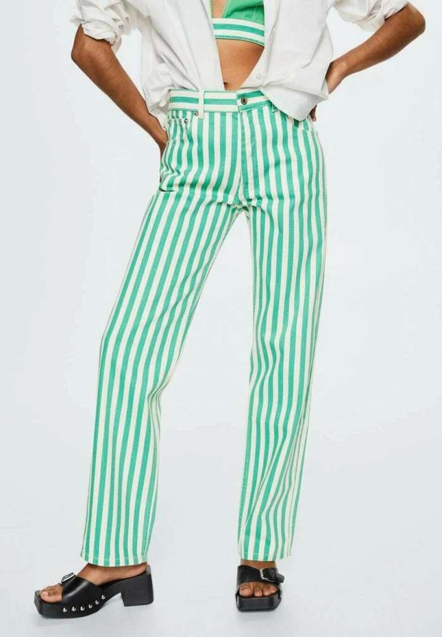 Clothing * | Mango Amelia Trousers Vert