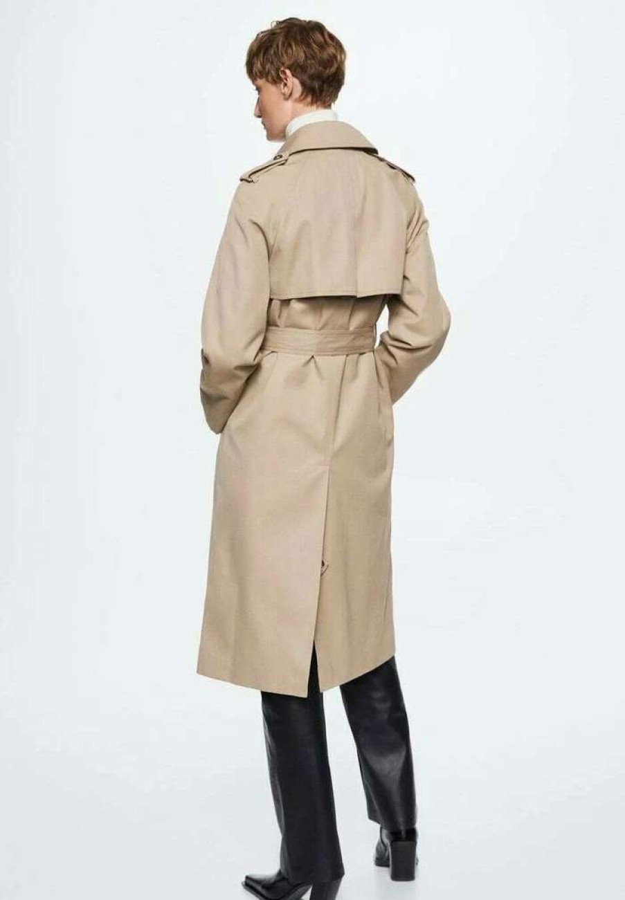 Clothing * | Mango Classic Trenchcoat Marrone Medio