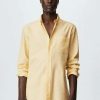 Clothing * | Mango Oxford Shirt Yellow