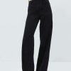 Clothing * | Mango Flared Jeans Black Denim