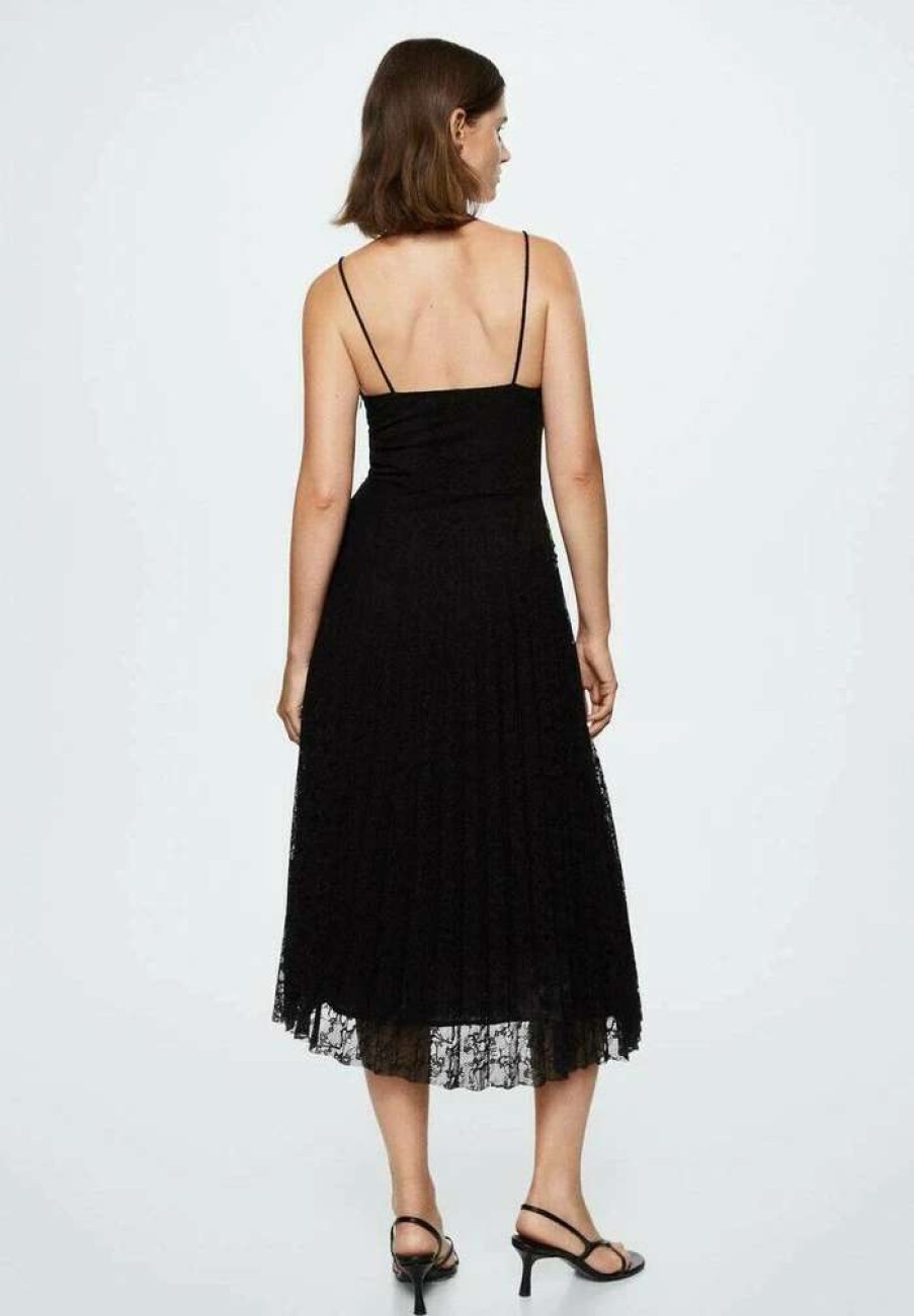 Clothing * | Mango Nicole Cocktail Dress / Party Dress Schwarz