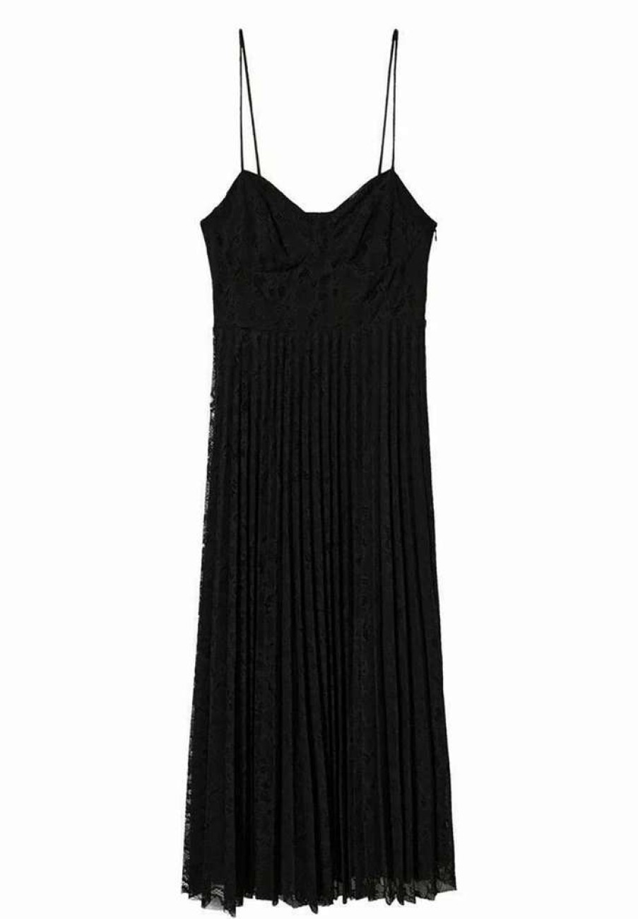 Clothing * | Mango Nicole Cocktail Dress / Party Dress Schwarz