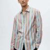 Clothing * | Mango Umbria Shirt Hemelsblauw