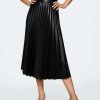 Clothing * | Mango Long A-Line Skirt Zwart