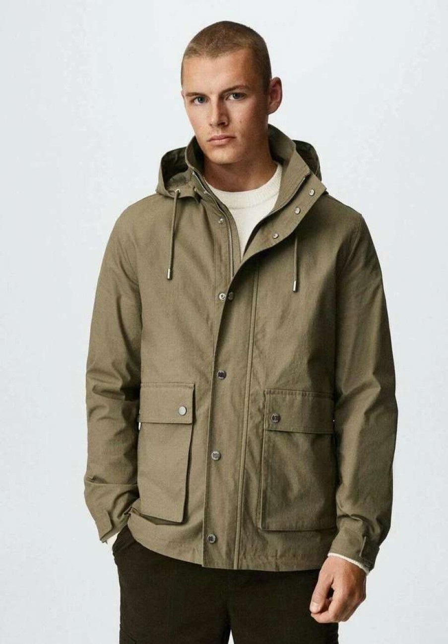 Clothing * | Mango Parka Kaki