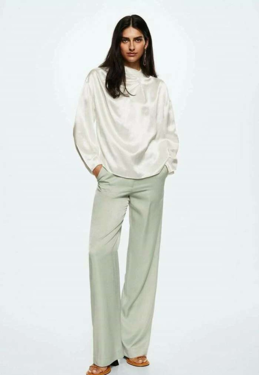 Clothing * | Mango Nacar A Blouse Blanc