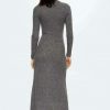 Clothing * | Mango Foldoc Jumper Dress Grey