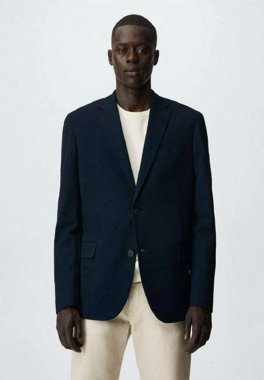 Clothing * | Mango Verner Blazer Jacket Dark Navy